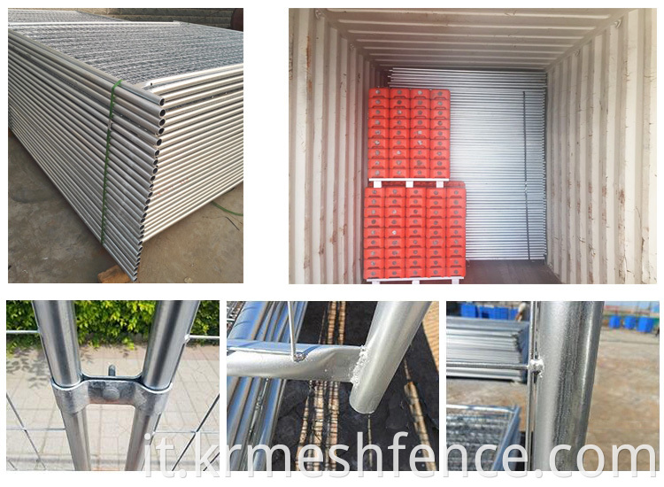 Mobile Protect Galvanized Temporary Fence Panel Fence